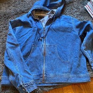 Life Style Jean Jacket Hoodie